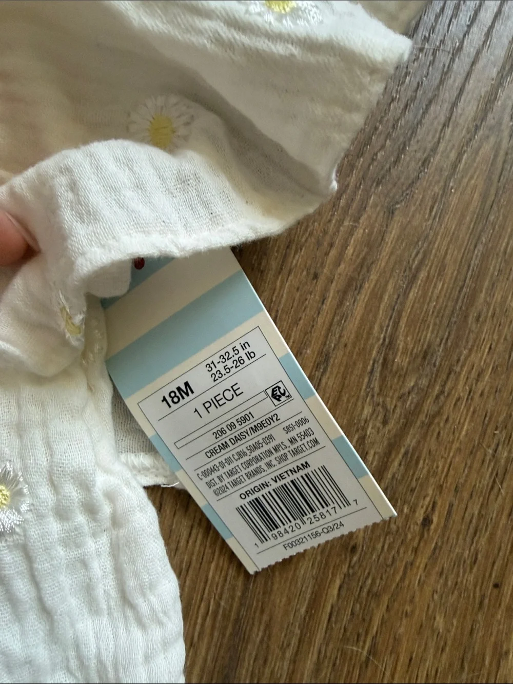 Daisy summer onesie - 18months